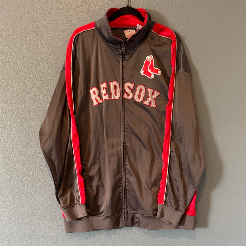 MLB Grey Red Sox Men's Jacket